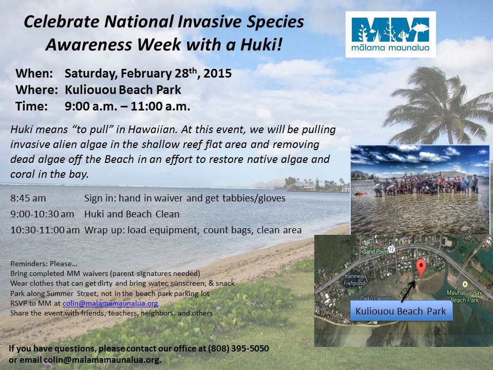 2.28 Huki Invasive Species Awareness flyer