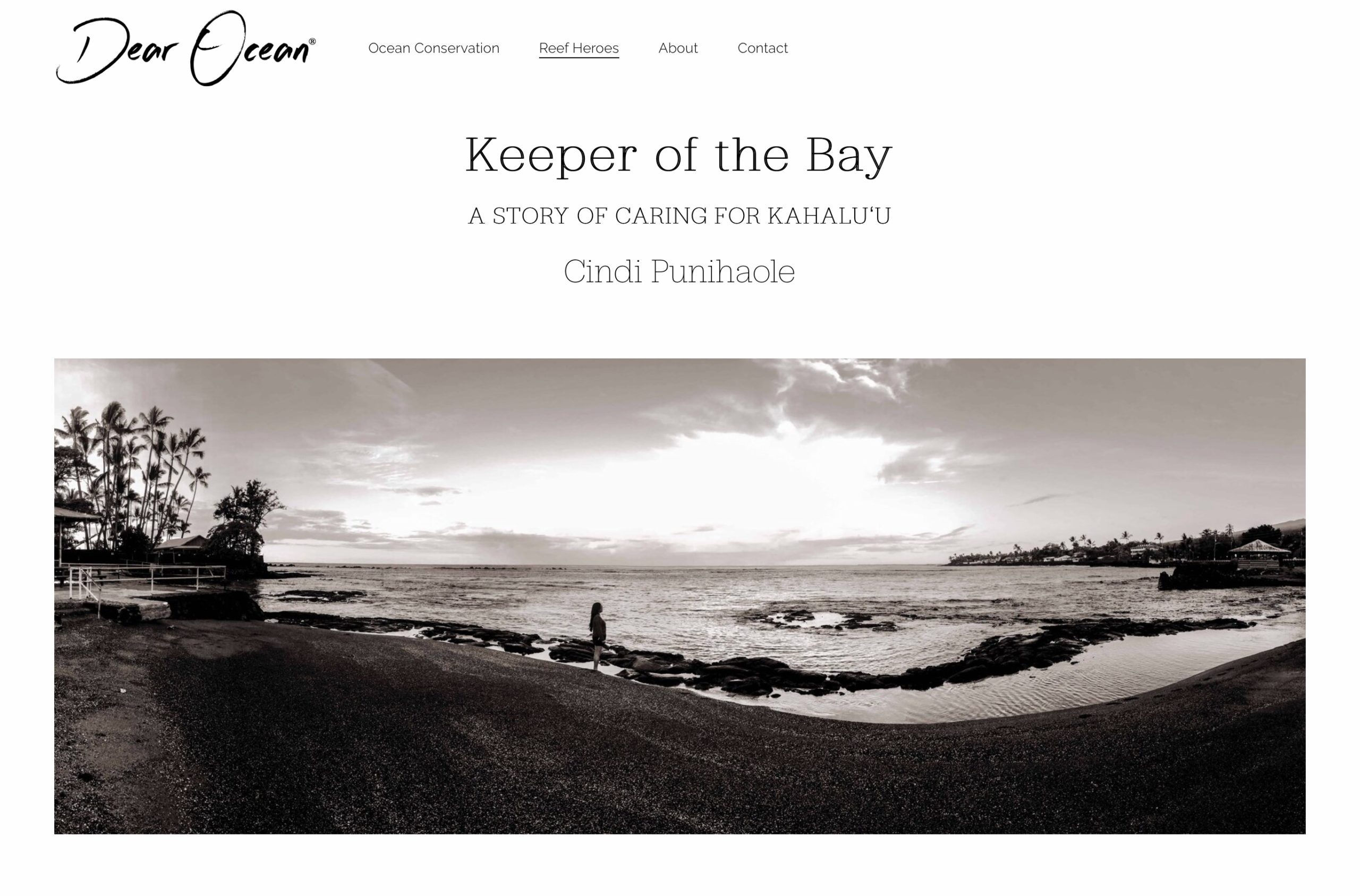 Dear Ocean – A Story of Caring for Kahalu’u – Cindi Punihaole